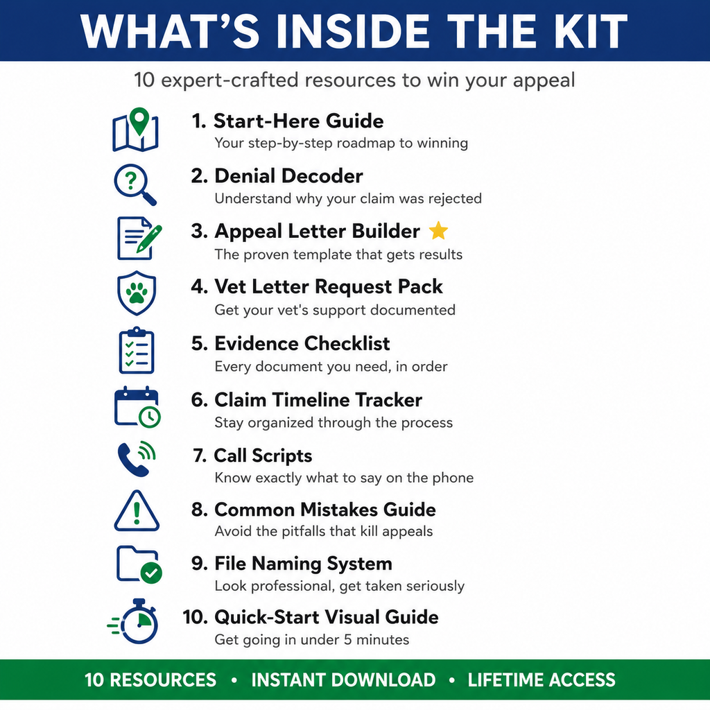 PetClaimRescue™ — Pet Insurance Appeal Template Kit